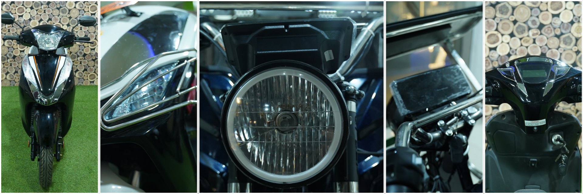 Tanishk E-Scooty lights and plastic parts
